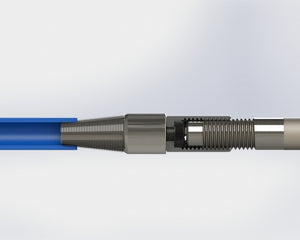 A - 3/4" - 1" Tapered Pull Connector (Data Gas & Water)